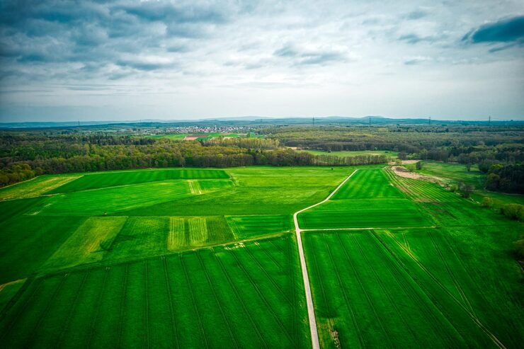 aerial-view-green-fields-cloudy-sky_665346-96703